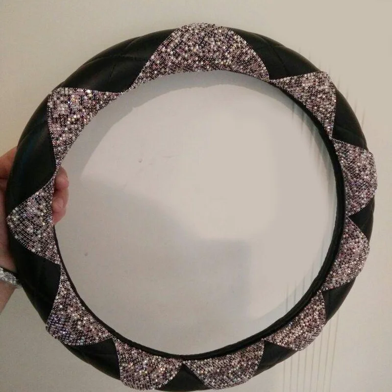 Luxury-Women-Diamond-Leather-Car-Steering-Wheel-Covers-Bling-Crystal-Auto-Interior-Accessories-3
