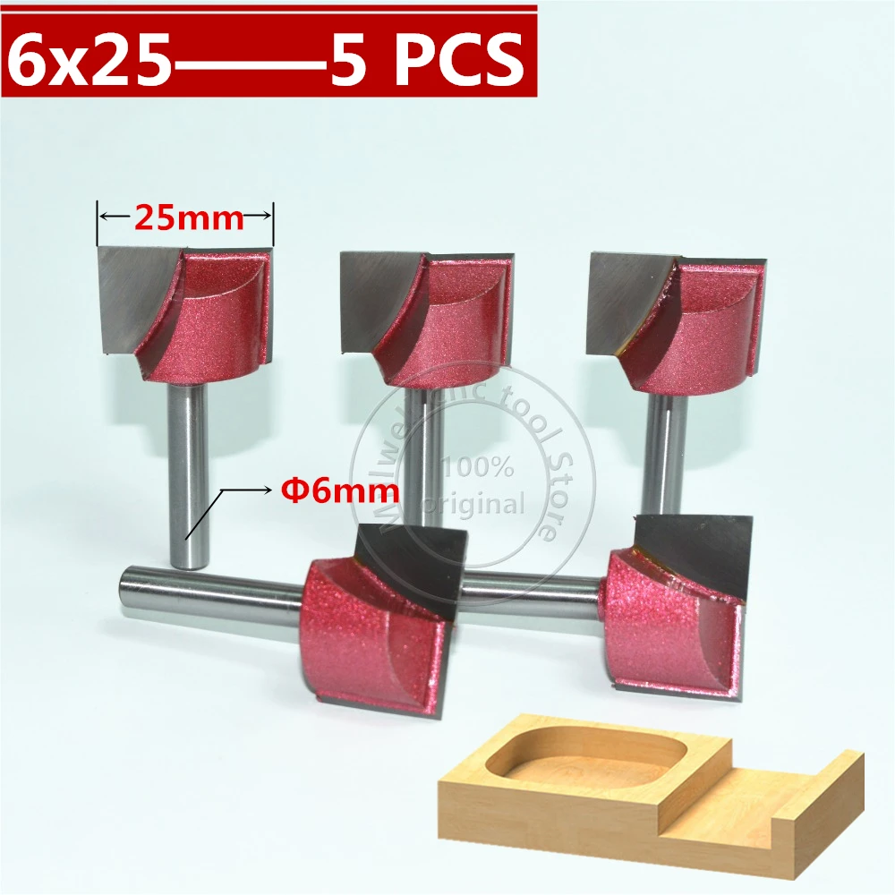 

6mm*25mm,CNC Tungsten steel Cleaning bottom bit,CNC machine tool,PVC,MDF,Acrylic,Carbide end mill,woodworking insert router bit