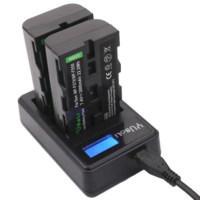 

bateria NP-F570 NP-F550 NP F550 F570 F530 camera Battery + NP-F530 battery charger for Sony NP-F570 F530 CCD-SC55 CCD-TRV81