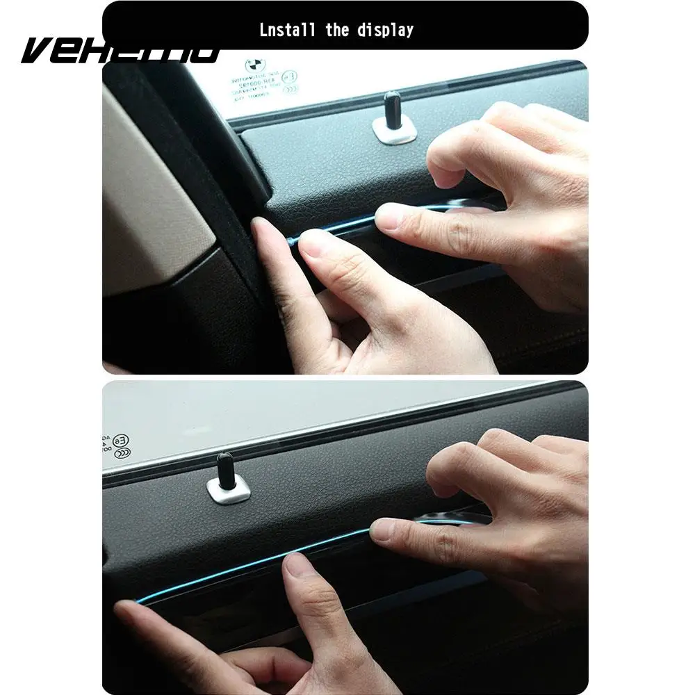 Vehemo 5 metros coches Universal Flexible neón luces tira piezas interiores lámpara de coche decoración luces tira autopartes Vehemo 5 metros coches Universal Flexible neón luces tira piezas interiores lámpara de coche decoración luces tira autopartes