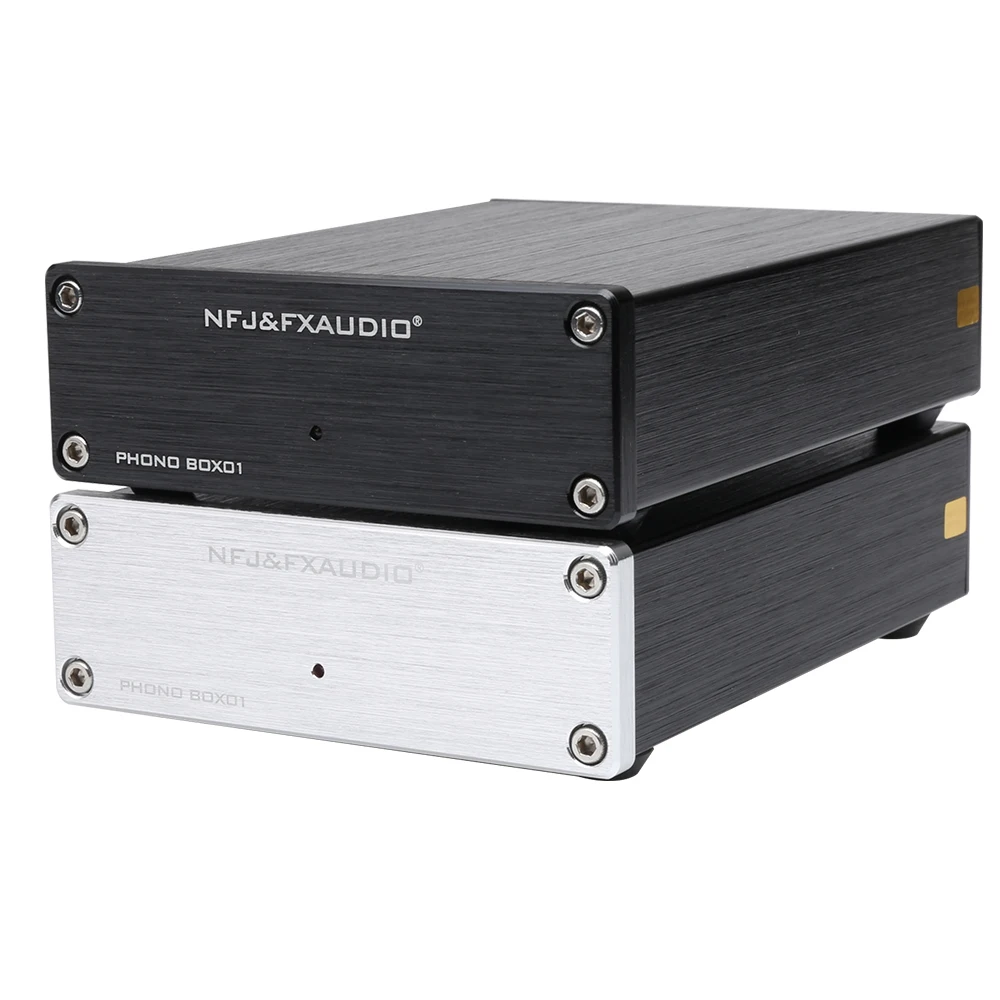 NFJ&FXAUDIO BOX01 LP vinyl record player mini MM PHONO phono preamp audio amplifier NFJ&FXAUDIO BOX01 LP vinyl record player mini MM PHONO phono preamp audio amplifier