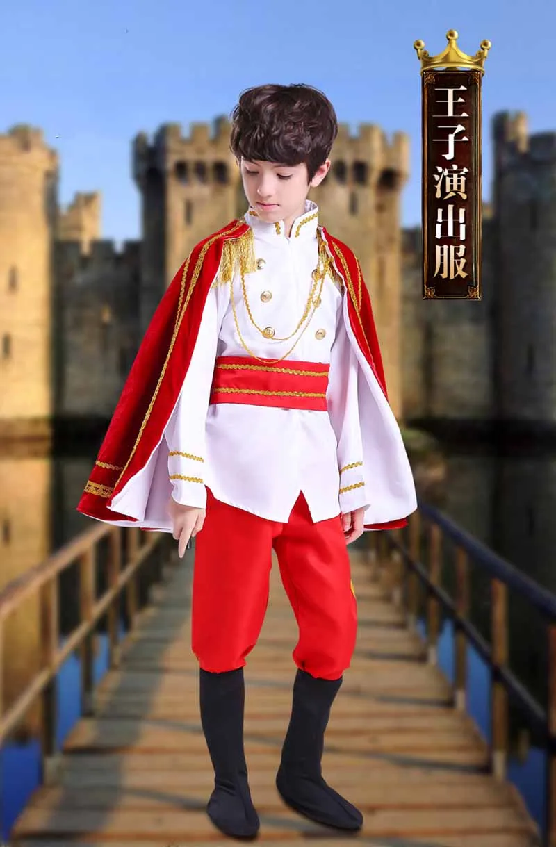 Bambini costumi principe medievale bambino ragazzi re Cosplay vestito  operato smoking vestito carnevale Costume Cosplay regalo di compleanno  bambini - AliExpress