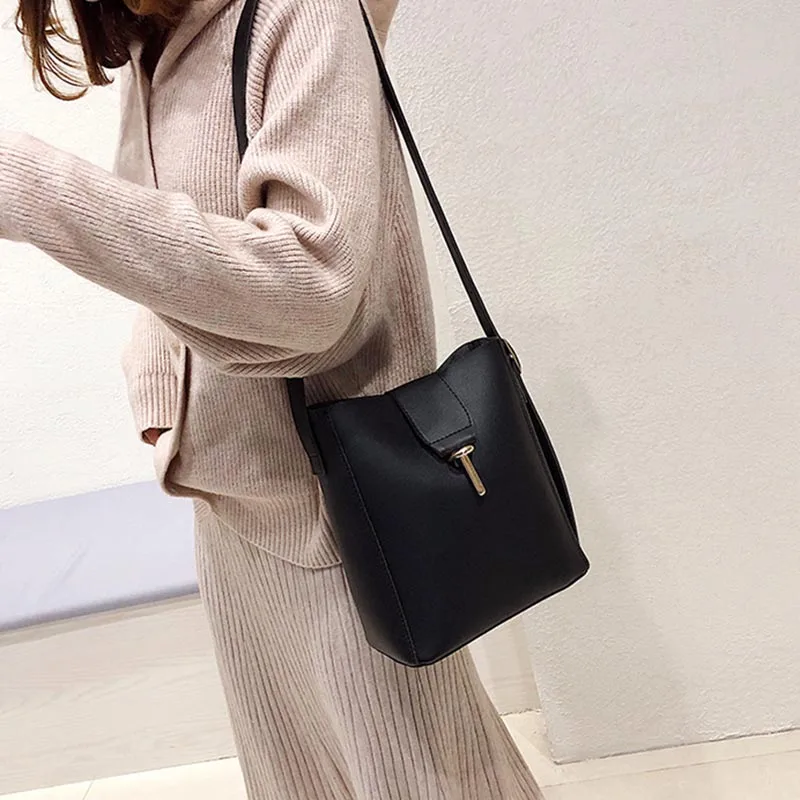 

Vintage Bags For Women 2019 Shoulder Crossbody Bag Large Capacity PU Fashion with Small Bag WML99