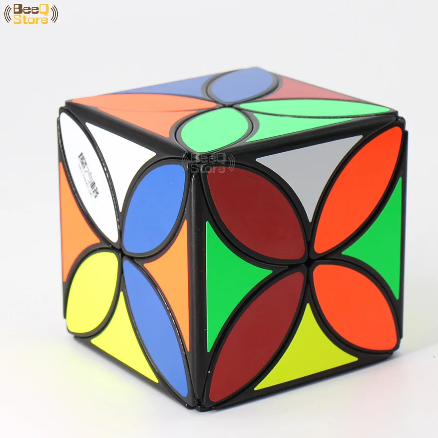 Mofangge четыре листа клевера Cube Magic Cube Puzzle игрушки для конкурса черный Stickerless странно-форма твист Cube