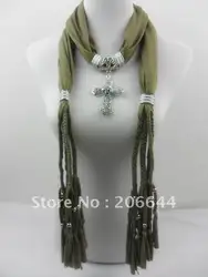 2019 модные женский шарф, шаль кулон шарф ожерелье новый дизайн кулон шарф ожерелье кулон с крестиком женский шарф