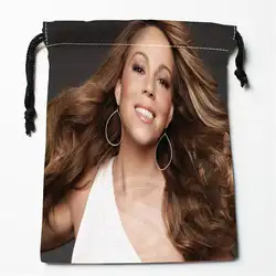 W-64 Новый Mariah Carey логотип печатных получить мешок степень сжатия сумки мешки drawstring Размер 18X22 см W801R64