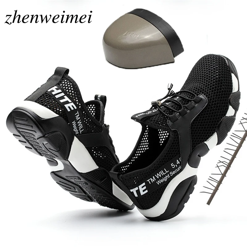 تنفس عاكسة حذاء رياضي كاجول منع ثقب واقية الأحذية الصلب اصبع القدم حذاء امن للعمل خفيفة الوزن تنفس عاكسة حذاء رياضي كاجول منع ثقب واقية الأحذية الصلب اصبع القدم حذاء امن للعمل خفيفة الوزن