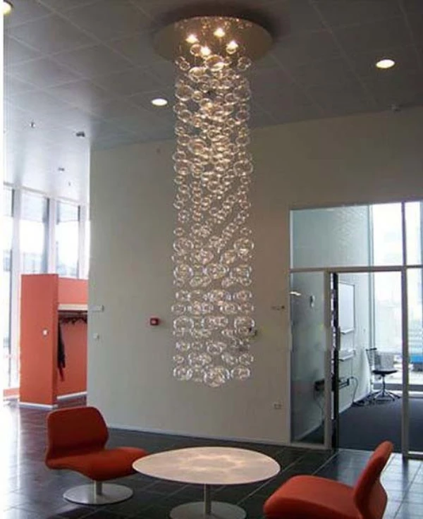 Новая высота 200 см-Мурано из стеклянный шар подвеска свет потолочного светильника G4 домашнее ламповое освещение