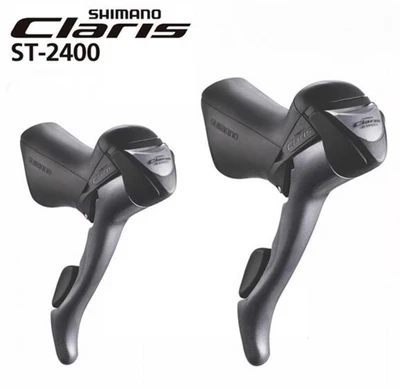 

SHIMANO CLARIS ST 2400 2x8S 16S Speed Shifter Levers Road Bike Bicycle Parts Include Internal Cables