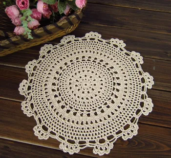 

Free shipping cotton hand made Doily cup mat, ,cup pad,coaster / Crochet Doilies /Cotton Doily 33CMX33CM 12 PCS/LOT