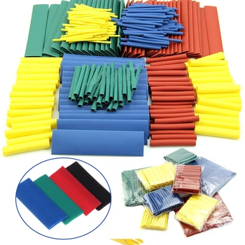 

280Pc 2:1 Polyolefin Heat Shrink Tubing Cable Tube Sleeving Kit Wrap Wire Set