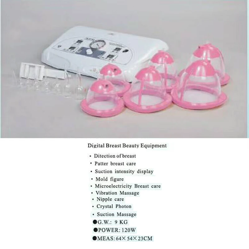 Vibration Vacuum Chest Massage Health Care Breast Enhancement Instrument SPA, Enlarge Breast& buttom, Lift Breast, Modify Nippl