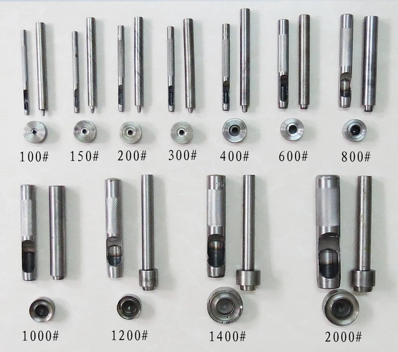 Ушко втулка для перфоратора DIY Набор инструментов для кожаного ремесла одежда баннер с люверсами ручной удар набор инструментов 4 мм-20 мм Швейные Инструменты