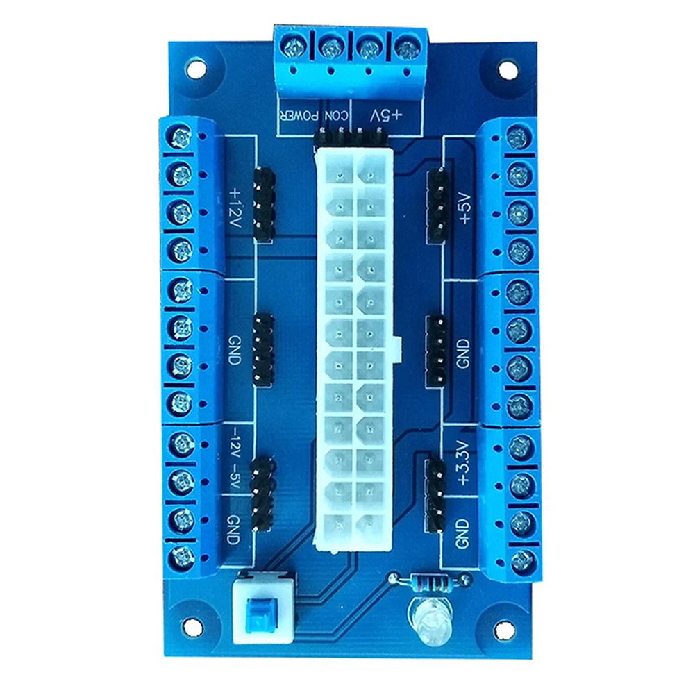 PC 24 20Pin ATX DC Power Supply Breakout Board Module Adapter DIY Accessories 2019hot 2