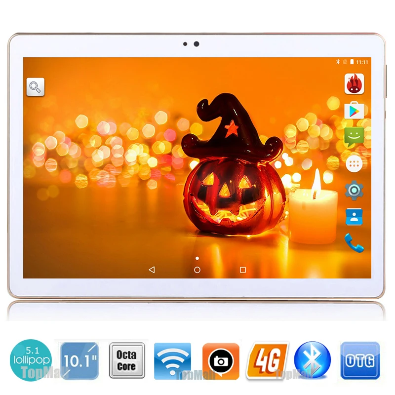 Google Play Store Android 5.1 OS 10 inch 4G LTE Tablet Octa Core Tablet 10.1 4GB RAM 32GB ROM Dual Cameras GPS MID Free Shipping