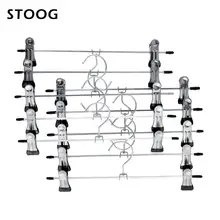

New 10x Stainless Steel Clip Clothes Stand Hanger Pants Skirt Clothes Grip