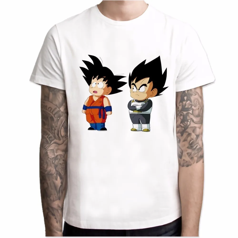 Футболка Мужская Супер dbz футболка vegeta goku saiyan супер футболка dragon ball косплей костюм dragon ball z - Цвет: 5008