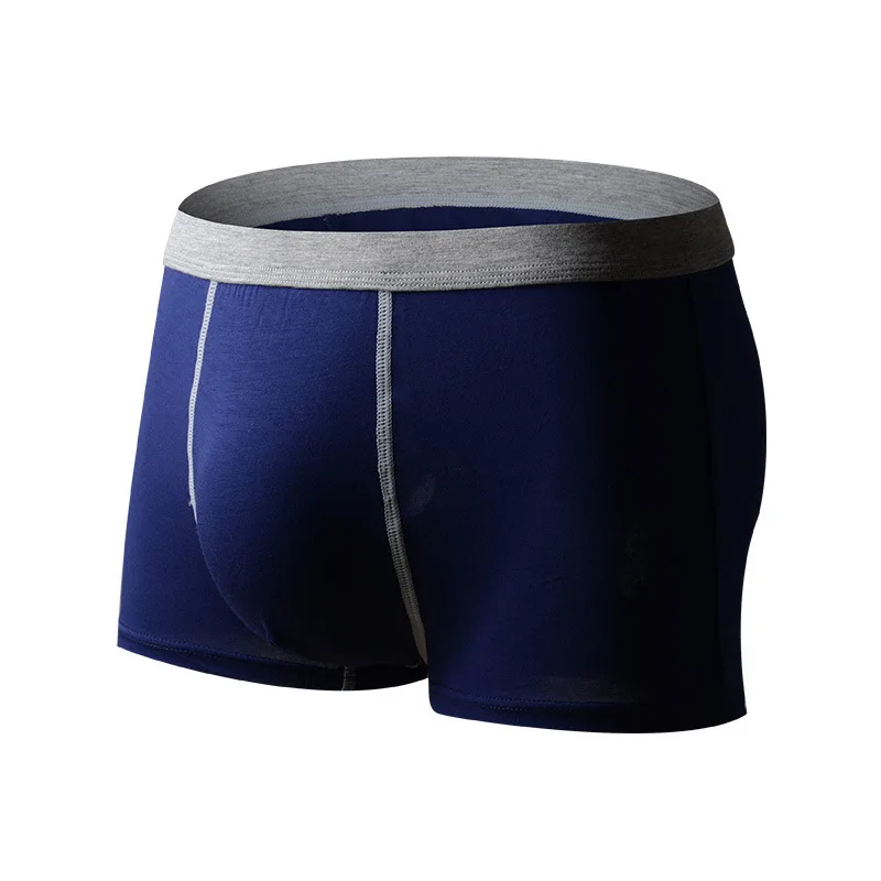 2018 Shorts Mens Underwear Soft Boxers Cotton Modal Boxer Men Solid Boxer Shorts Plus Size Boxers Mens Underwear (3)