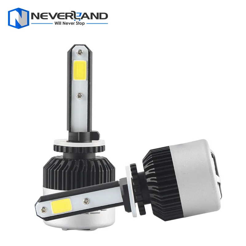 ФОТО 1Pair 881 72W 9000LM 6500K COB LED Car Automotive Headlight Kit Fog Lamp Bulb DRL Xenon White Play & Plug
