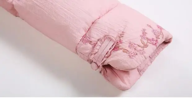 S-3XL, новинка, зимняя длинная куртка, плотное пальто, ватные хлопковые пальто, парки с вышивкой, большой воротник из меха енота, пальто с капюшоном, верхняя одежда