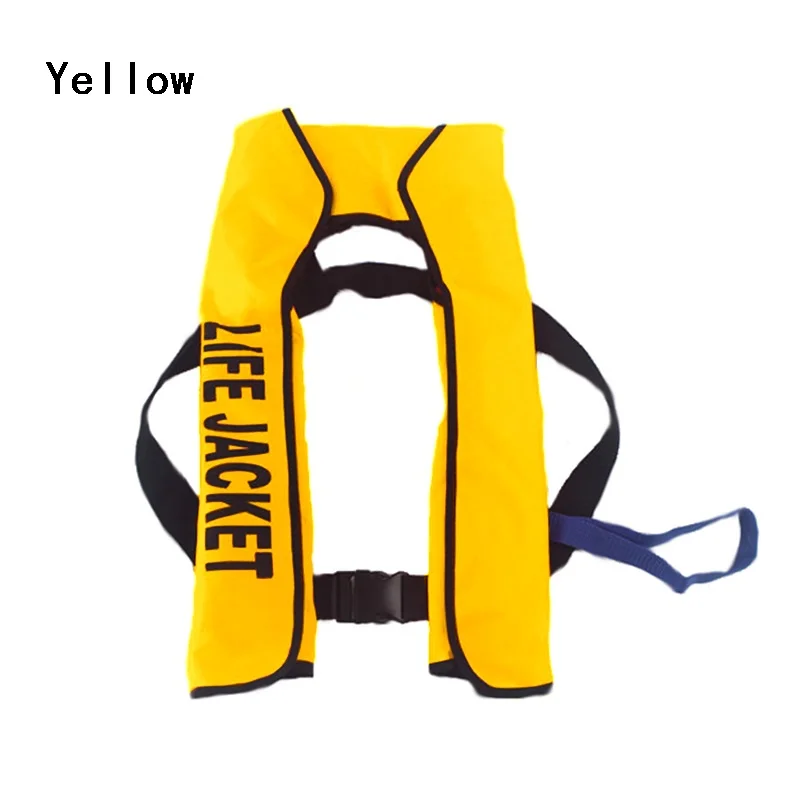 Автоматический надувной спасательный жилет Профессиональный Взрослый плавающий рыбацкий спасательный жилет купальный костюм водный спорт плавательный спасательный жилет - Цвет: Yellow