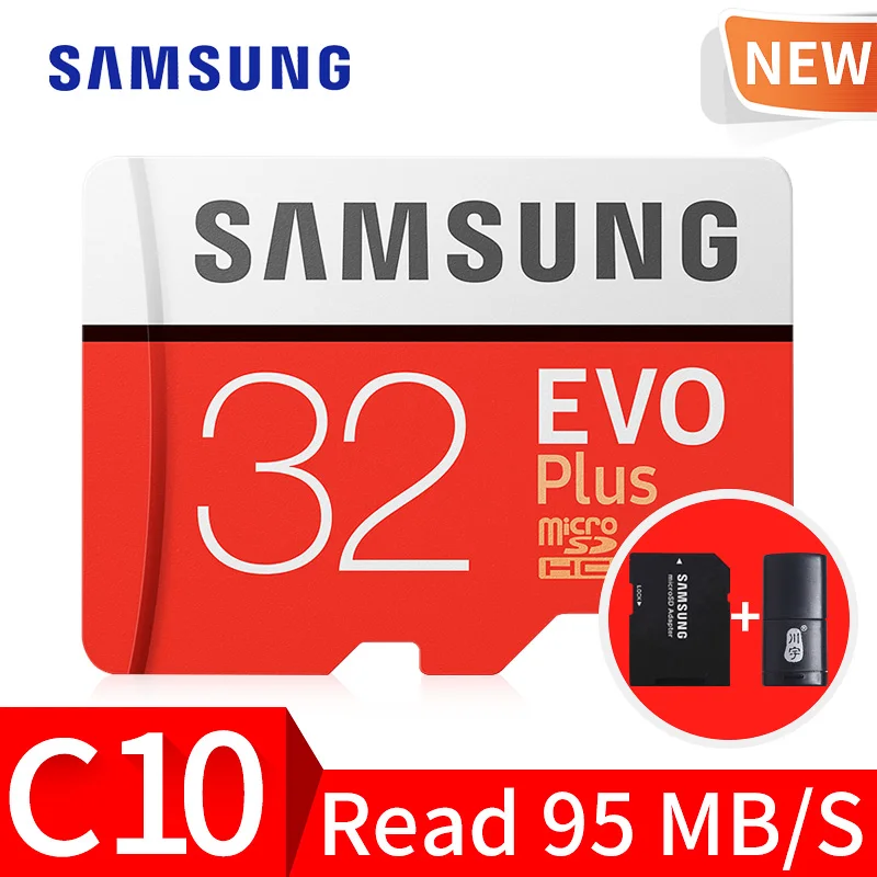 Samsung EVO Plus 32 ГБ 64 ГБ 128 ГБ 256 ГБ SDHC Class10 карт Micro SD карты памяти UHS- Я TF карты SD Trans Flash SDXC - Емкость: 32 Гб