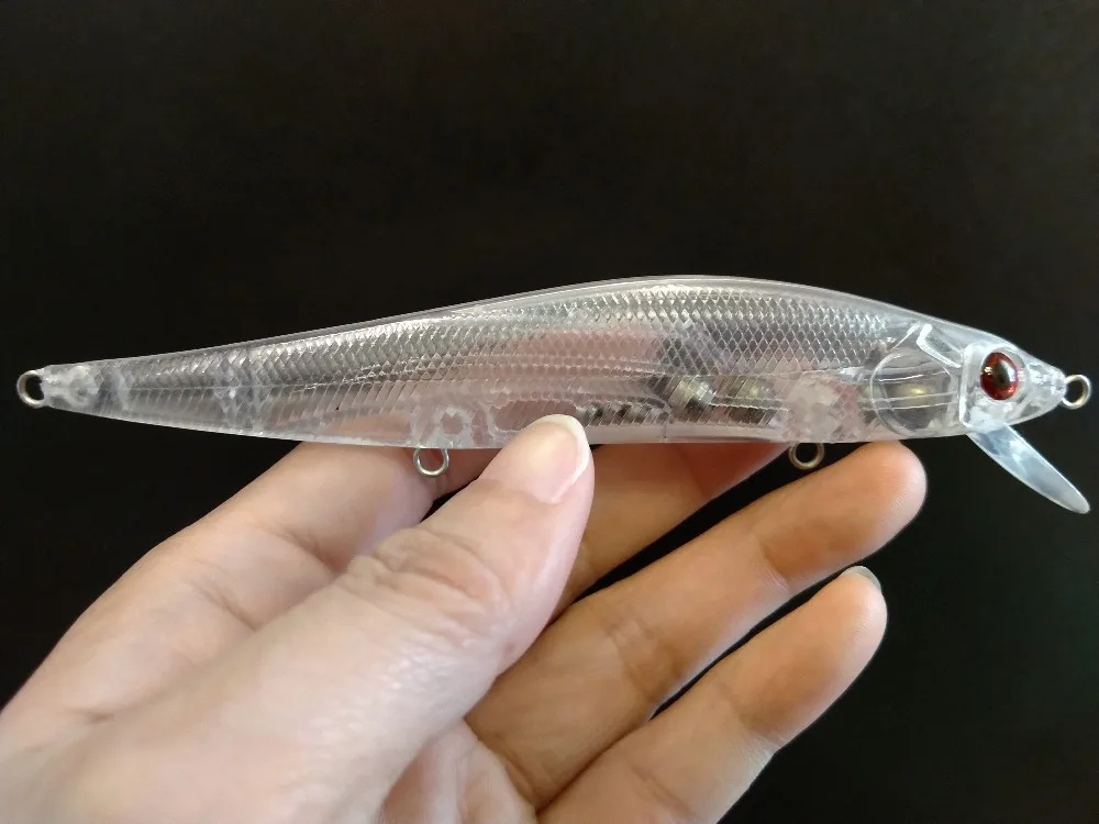 

GYFISHING 20 Pcs 130mm Unpainted Fishing Jerkbaits with Weight Transfer System