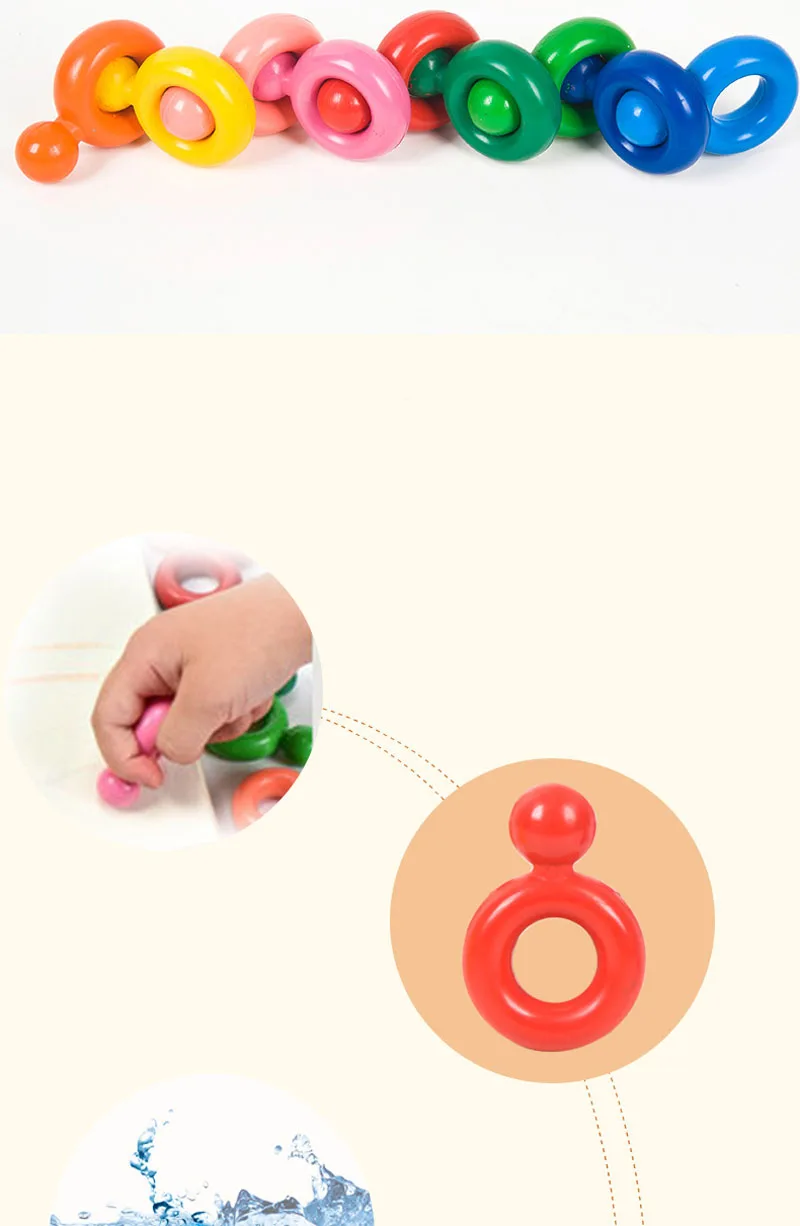 EZONE 12 Цвета кольцо Форма мелки нетоксичные воск творческие живописи детские подарки раннего головоломки детские игрушки Рисунок товары