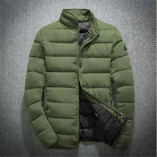 Пуховики для мужчин Пять цветов воротник стойка повседневные зимние пальто приталенная одежда деловые куртки мужские модные брендовые