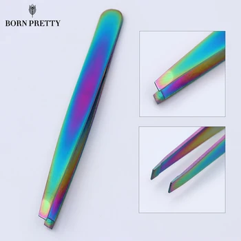 

Chameleon Colorful Eyebrow Tweezer Stainless Steel Incline Tip Hair Remover Cosmetic Eyebrow Clip Beauty Makeup Tool