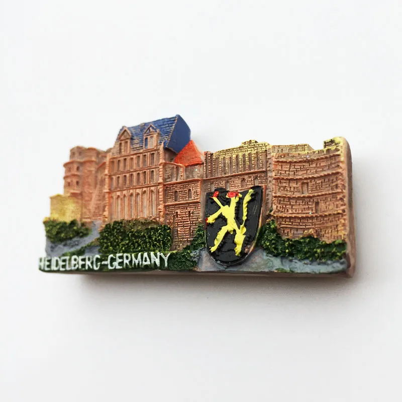 Личи Германия Heidelberg замок холодильник магнитная наклейка креативный магнит на