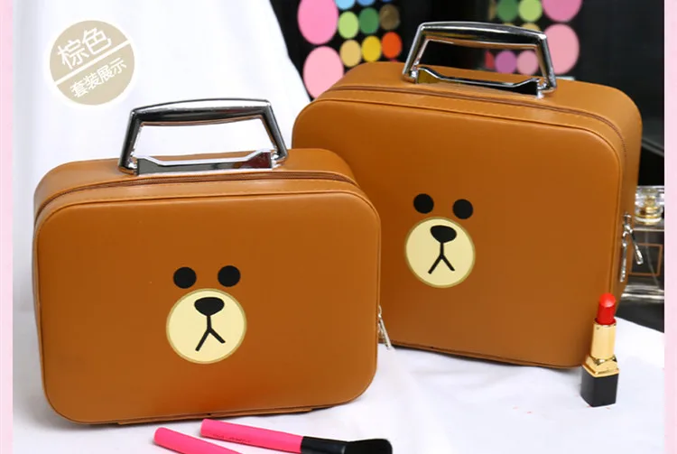 Couro Cute Girl Make up Box Hard