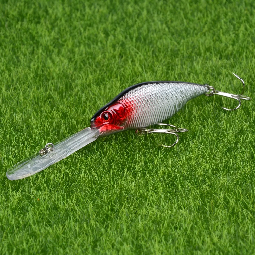 1pcs Plastic Minnow Fishing Lures 11.5cm/9.6g Hard Wobblers Deep Diving Crankbaits isca artificial wobbler pesca