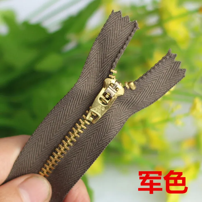 Sanli brand zipper on the 4th copper jeans zipper lockable zipper head