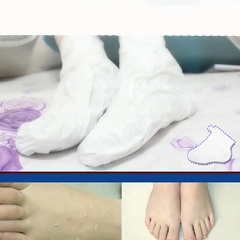 EFERO маска для пилинга ступней кожу гладкой отшелушивающая маска для ног носки для ухода за ногами для педикюра носки средство для удаления кутикул маска для ног ребенка 5 Pack