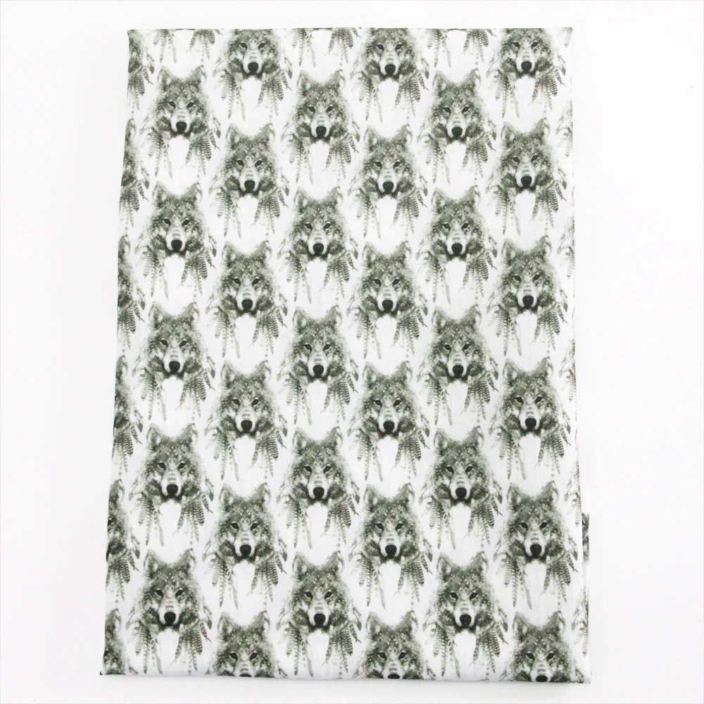 50*145 см Лоскутная печатная полиэфирная и хлопковая ткань для детских постельных принадлежностей домашний текстиль для шитья куклы Тильда 50411