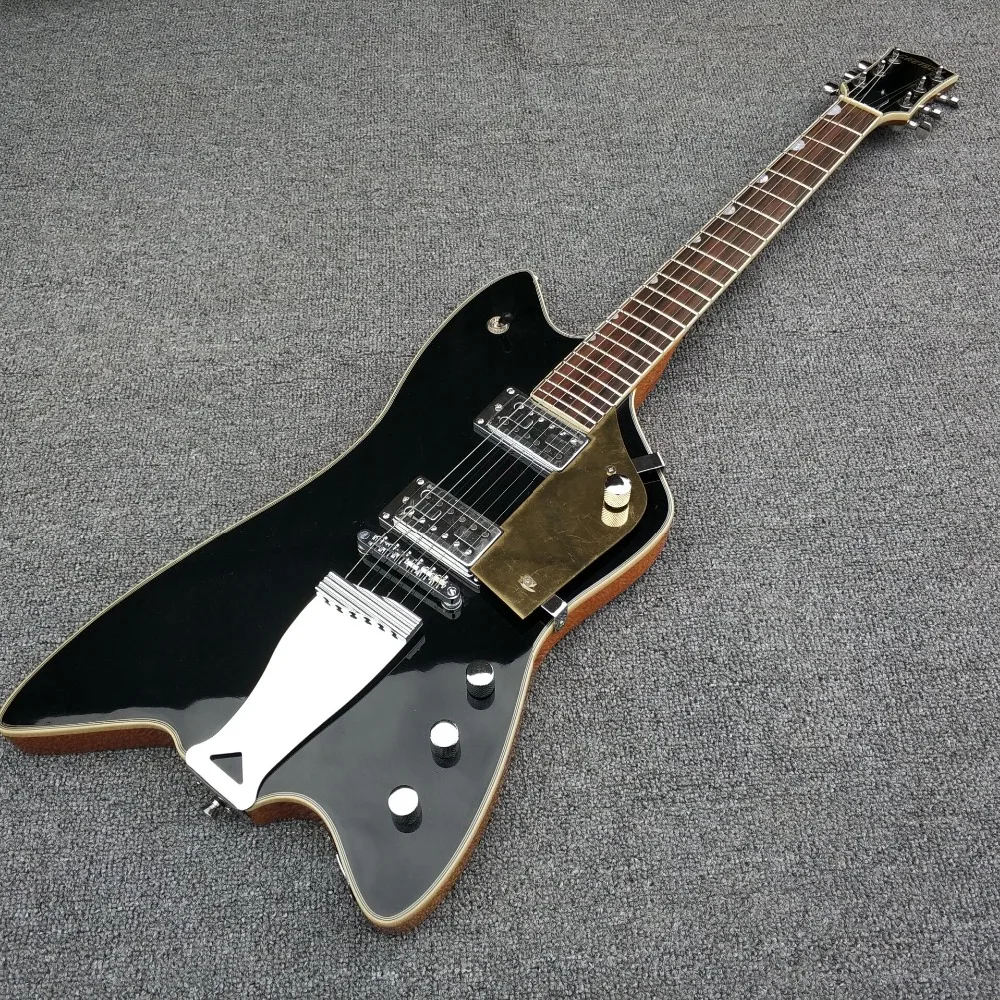 

Top quality GY0019 Black color rosewood fingerboard with semicircular pearl inlay Gretsch Electric Guitar,Free shipping