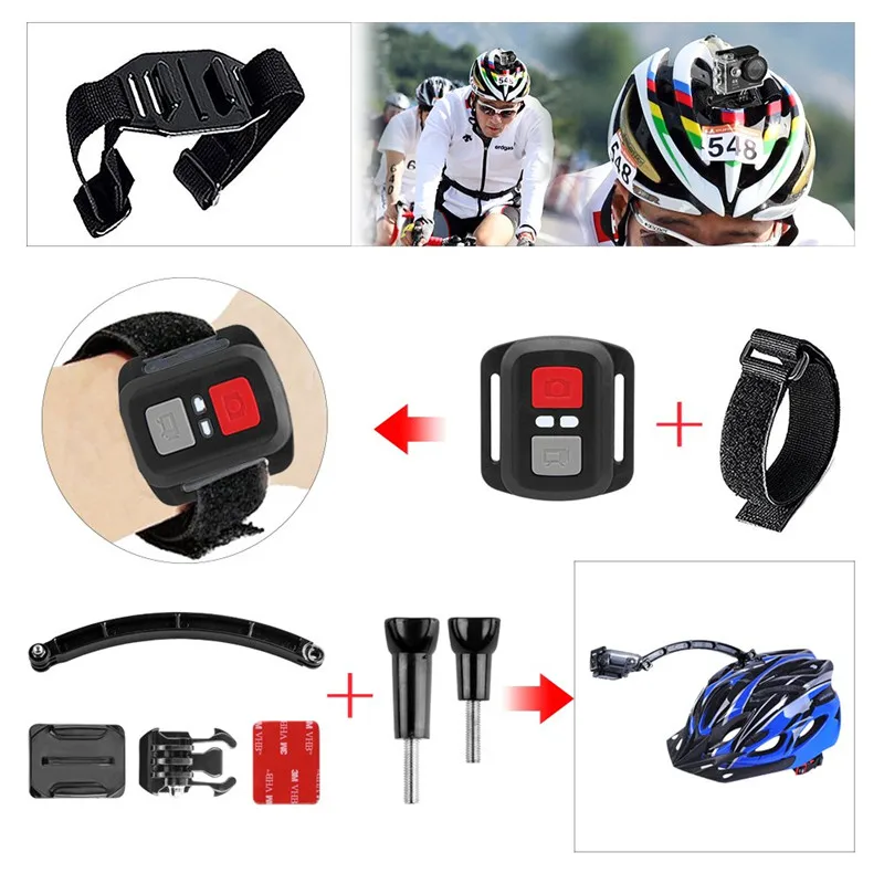 14 в 1 комплект аксессуаров для спортивной экшн-камеры для Gopro Hear 7 Black 6 5 sony Xiaomi Yi 4 K крепление для велосипеда с плавающей рукояткой