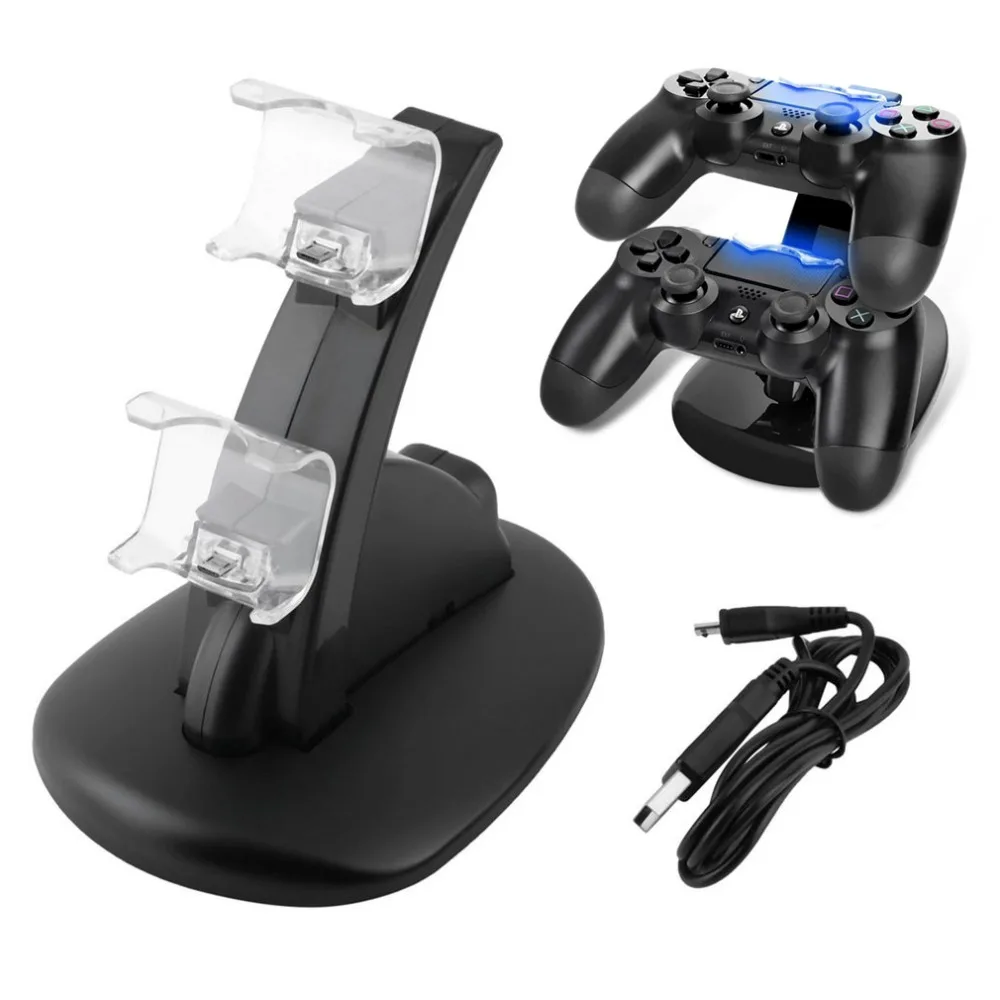 Dual Micro USB зарядная станция для PS4 двойная игра ручка двойной заряд док-станция для sony Play Station PS4 Зарядное устройство контроллер