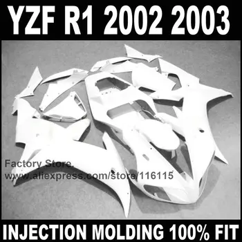 

Custom ABS factory Motorcycle injection fairings parts for YAMAHA 2002 YZF-R1 2003 R1 02 03 R1 full white fairing