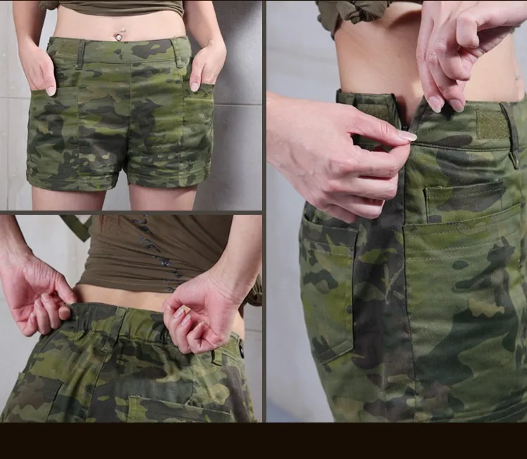 Популярные летние Мультикам тропический женские юбки камуфляжные тактические женские кюлоты юбки MTP женские юбки шорты
