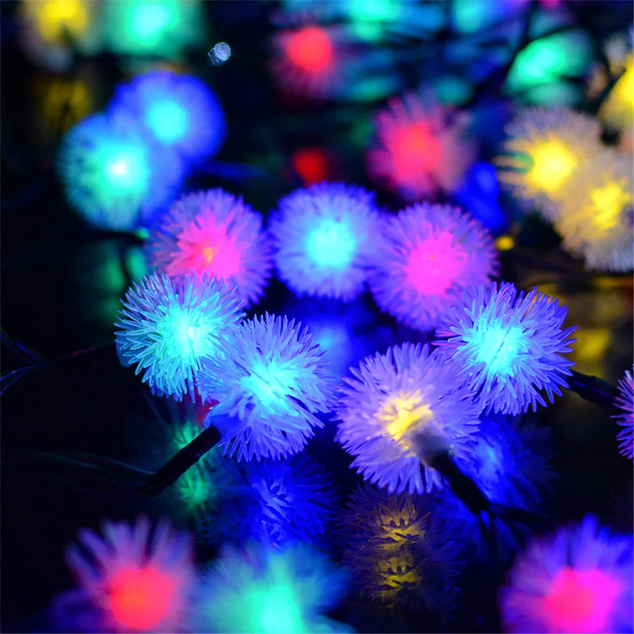 Hi-Lumix Solar luz guirnalda al aire libre Luces LED Decoracion 4,8 M 20 piezas nieve bola Hada luz Edelweiss nuevo año Navidad/Navidad Decoración Hi-Lumix Solar luz guirnalda al aire libre Luces LED Decoracion 4,8 M 20 piezas nieve bola Hada luz Edelweiss nuevo año Navidad/Navidad Decoración