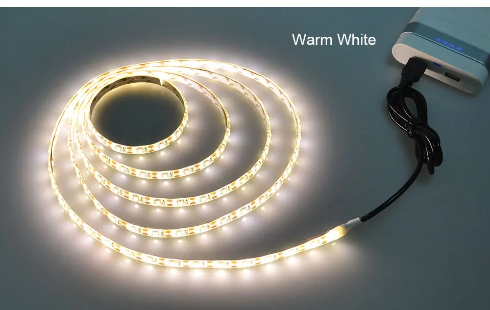 PIR Wireless Motion Sensor Night Light Waterproof Bed Cabinet Stairs light USB LED Strip lamp 5V For TV Backlight lighting
