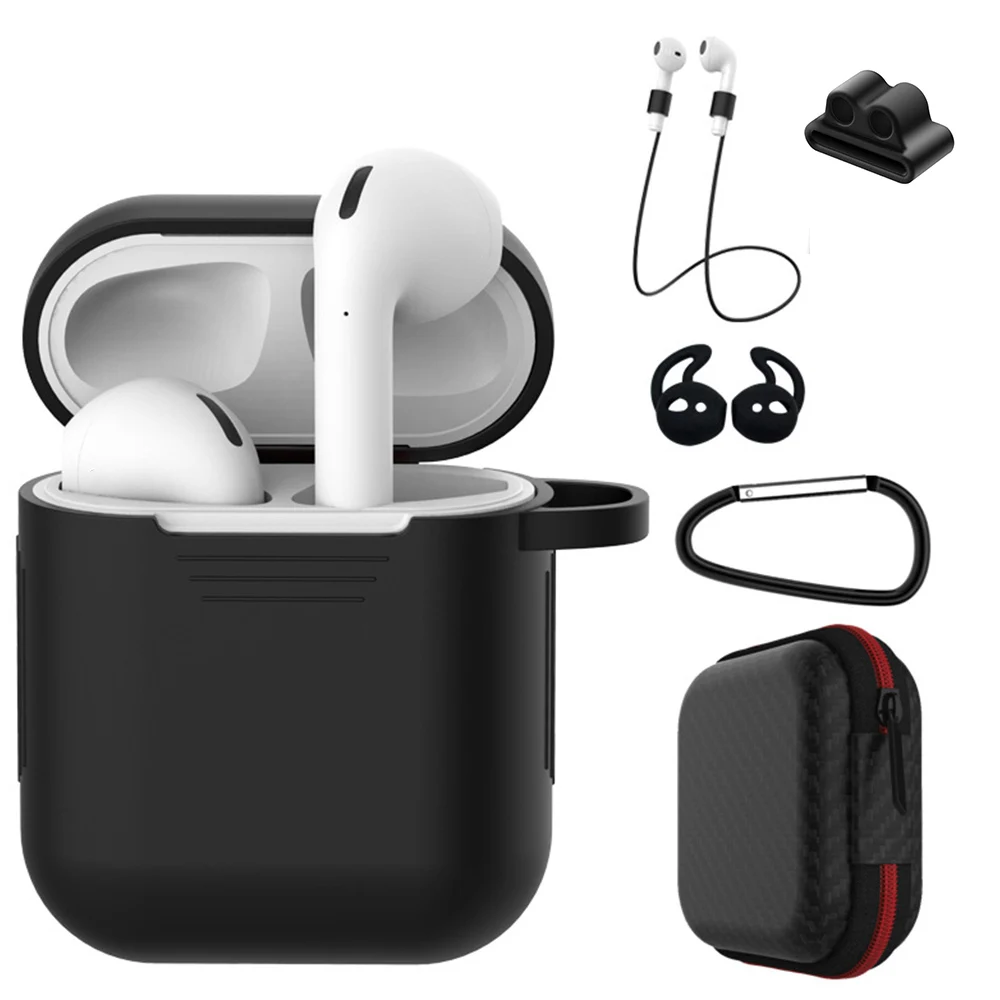 Мягкий силиконовый защитный чехол Аксессуары AirPods чехол для i7s i14 i30 i60 i200 наушники Линейный чехол для предотвращения потери веревки - Color: 6 In 1-C