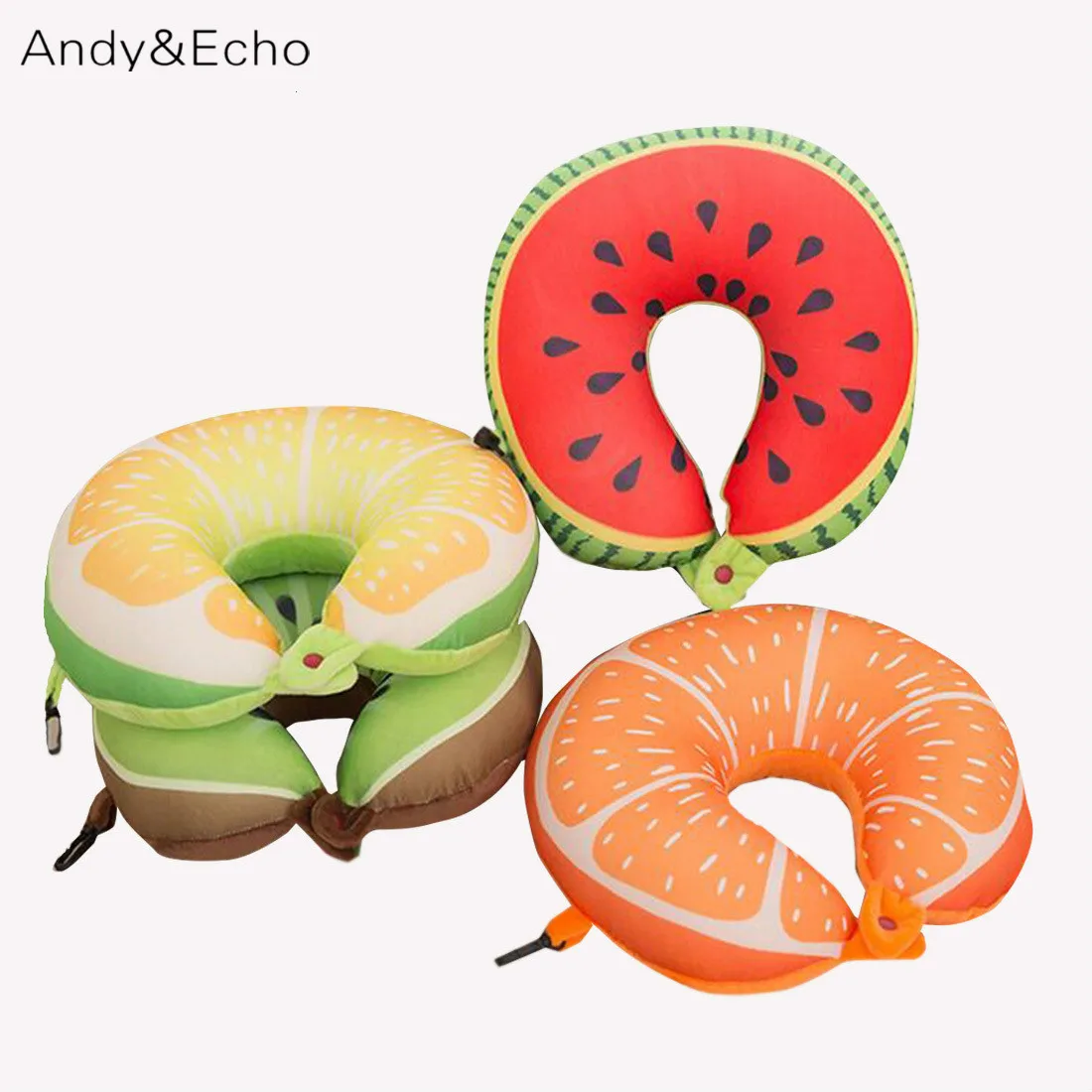 

Fruit U Shaped Travel Pillow Neck Memory Cushion For Kids Nano Particles Massage Soft Body Foam Pillows For Airplane Car Office