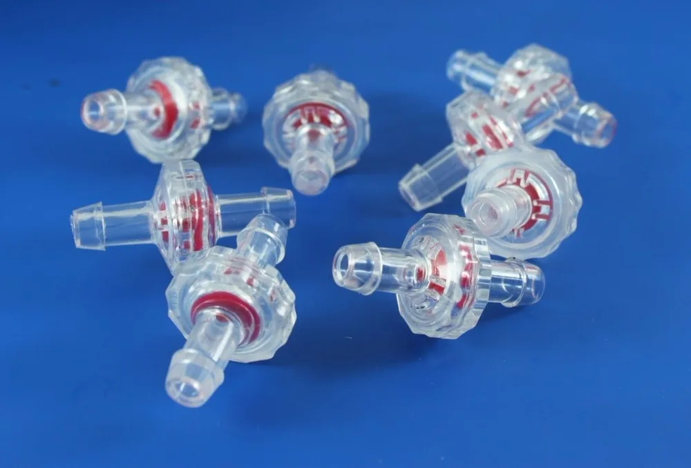 

1/4" 5mm GPPS plastic transparent water stop valve is a one-way valve check valves used for water 100 pieces per lot