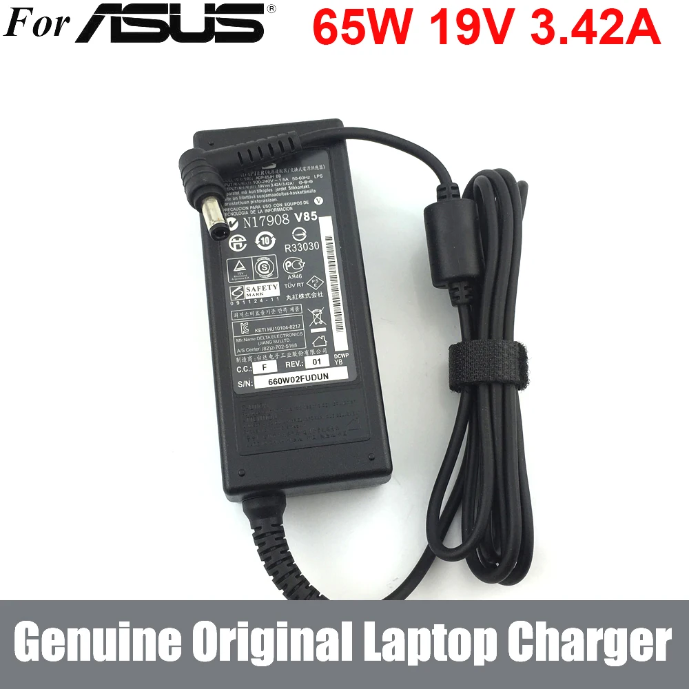 Genuine Original 65W 19V 3.42A AC Adapter Charger Power Supply For ASUS X401A EBL4 K501 K50IJ