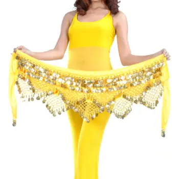 

Belly Dance Scarf Costume 320 Silver Coins Skirt Belt Hip Wrap Waist Chain Professional Stage Clothing Woman Dance Wear