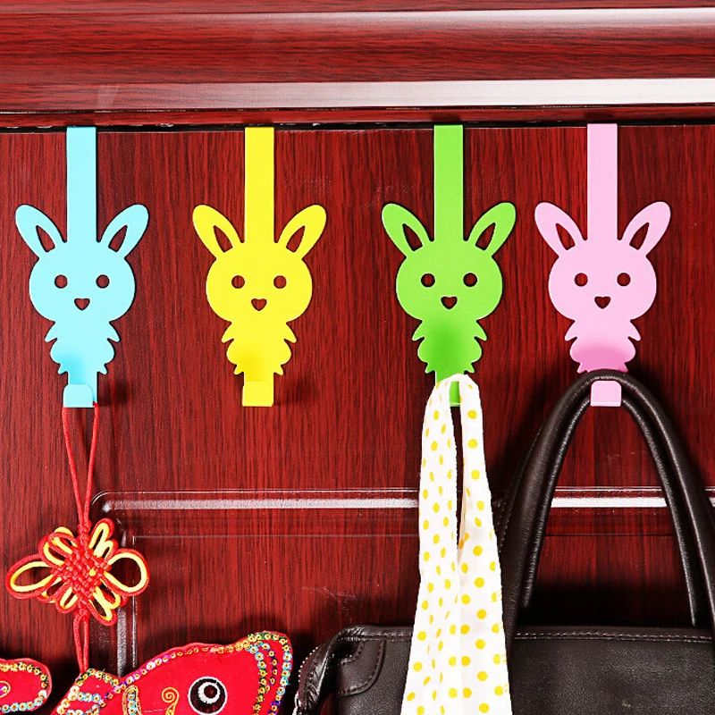 

Door Hook Drawer Hook Random Color Metal Clothes Robe Hanger Cartoon Animal Storage Rack Kitchen Accessories Office Organizer