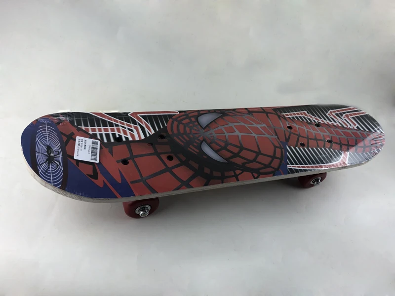 electric spiderman skateboard